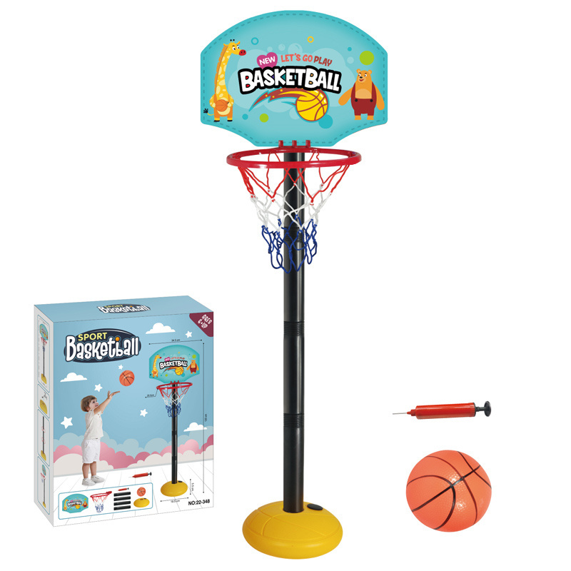 Kids Plastic Indoor Outdoor Exercise Basketball Hoops Toys Mini Height Adjustable Basketball Stand Toys