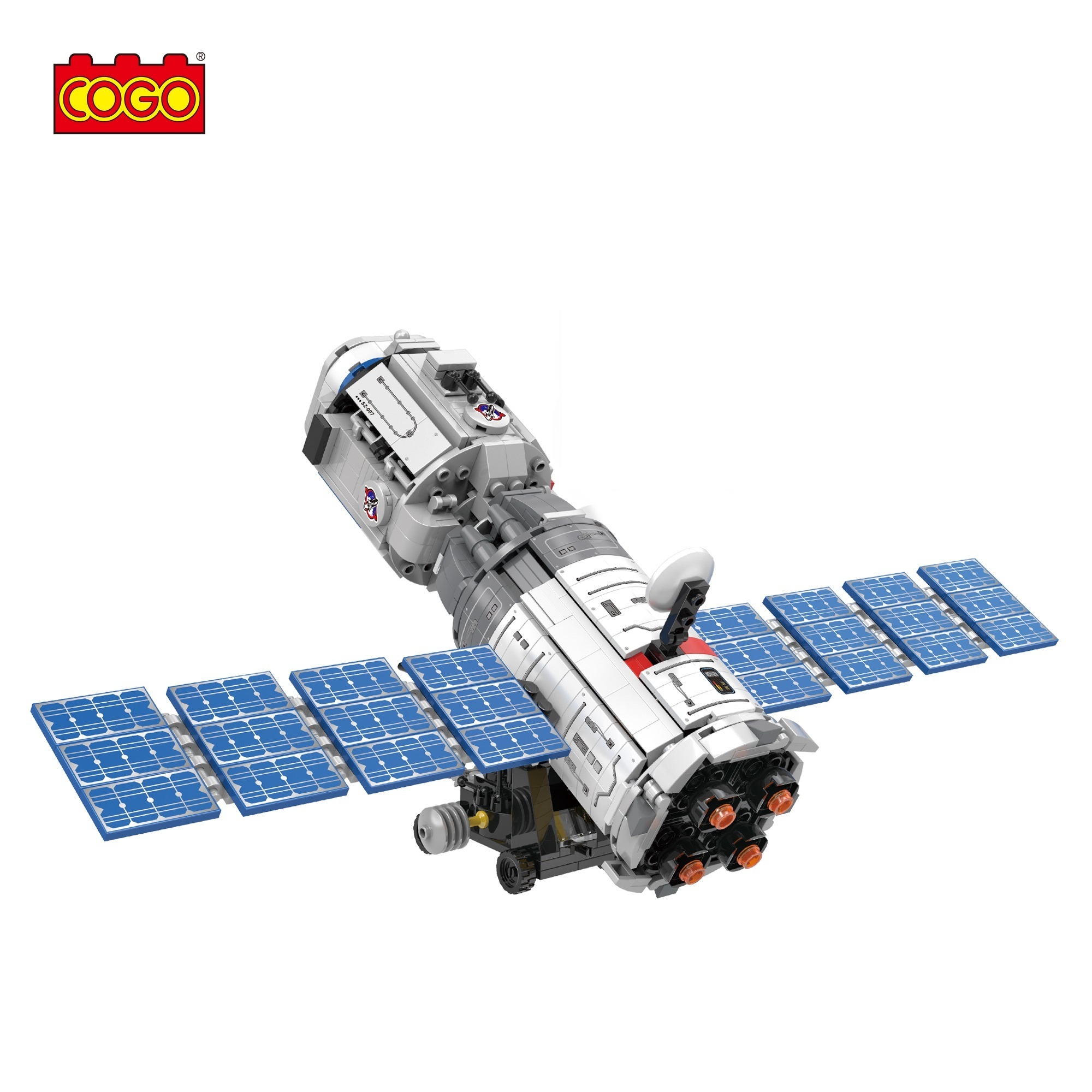 COGO 8 in 1 Space Set 778 PCS Hot Sell Assemble Plastic Wholesale 3D Satellite Building Block Toys for Kids