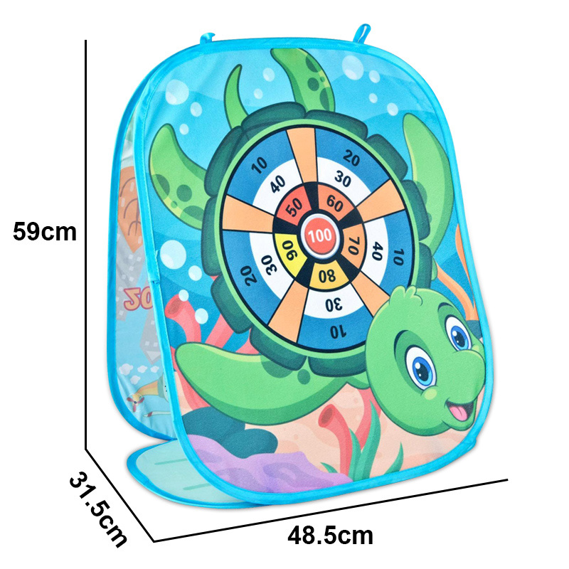 Kids Outdoor Sticky Ball Dart Board Bean Bag Animal Toss Game Boards Toys Target Shooting Game