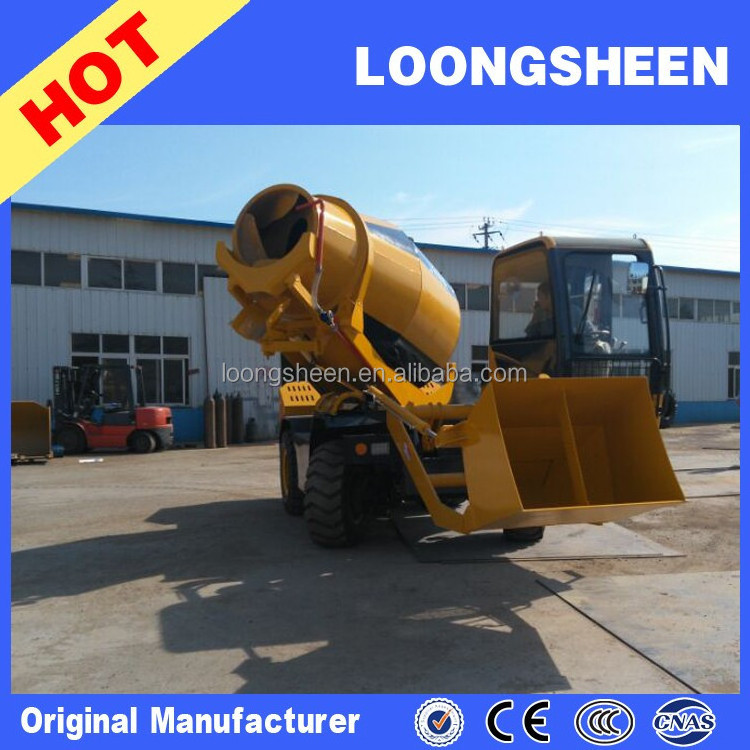 New Design High-efficiency Mini Self Loading Concrete Mixer Truck 2.6CBM