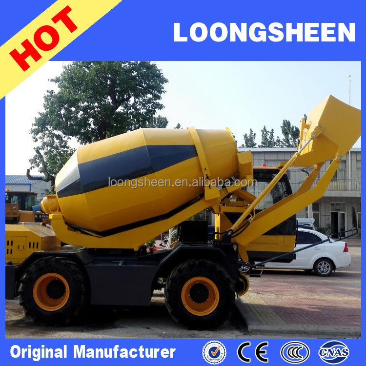 New Design High-efficiency Mini Self Loading Concrete Mixer Truck 2.6CBM