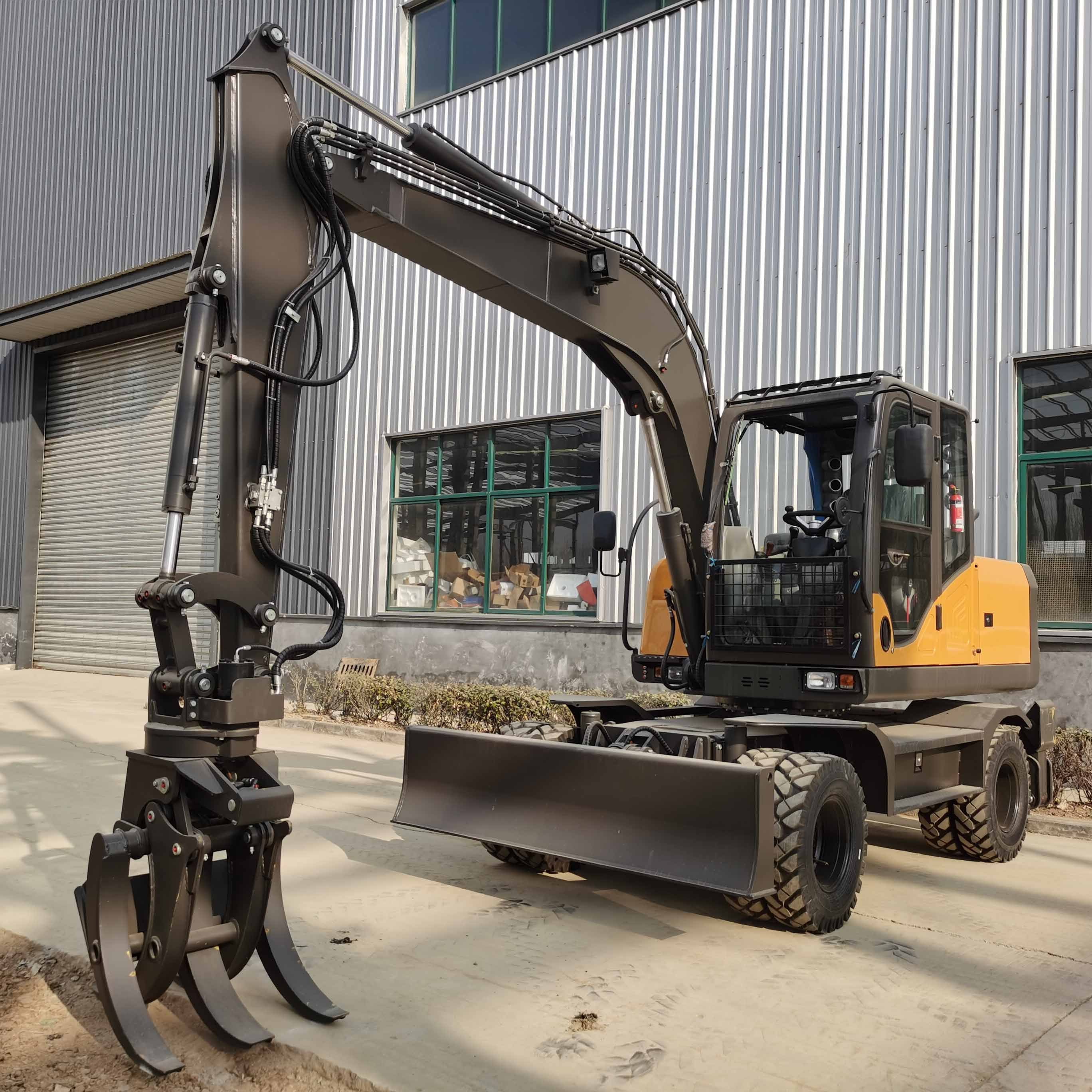 Earth Moving Machinery LX85-9M Rubber Tire Excavator 6 ton 7 ton 8 ton 9 ton Wheel Crawler Excavators