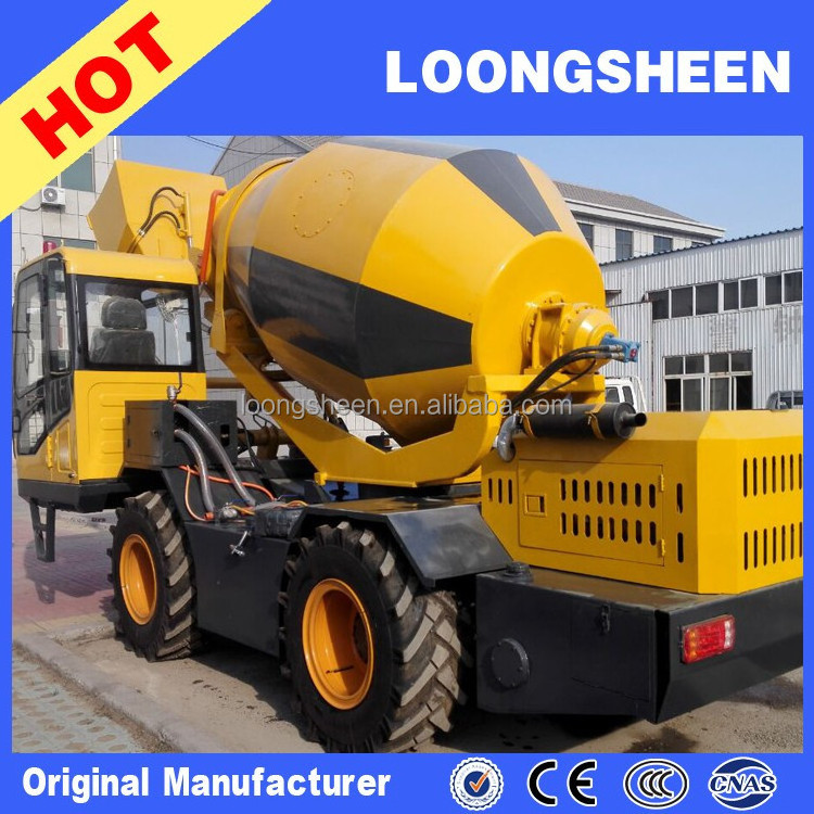 New Design High-efficiency Mini Self Loading Concrete Mixer Truck 2.6CBM