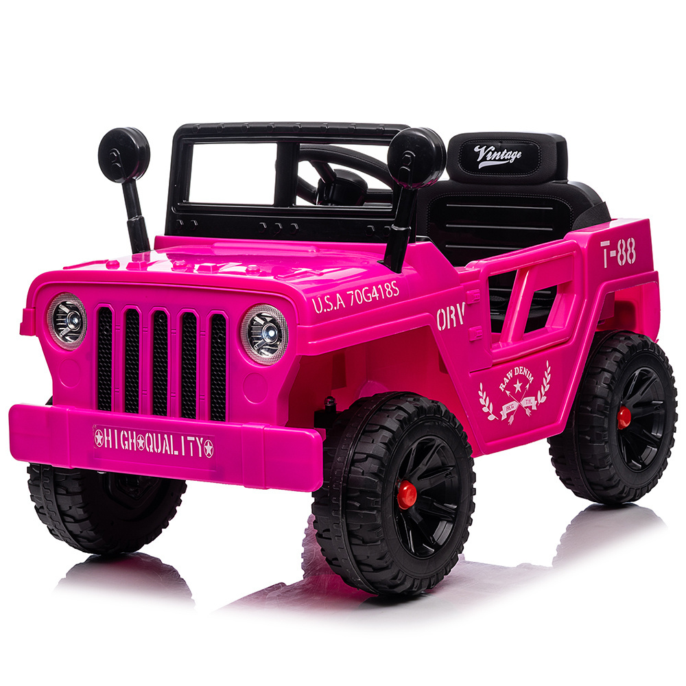 Children's Electric Car Licensed Kids Pink Ride On Car Electric Toy Kids Battery Powered Car With Remote Control