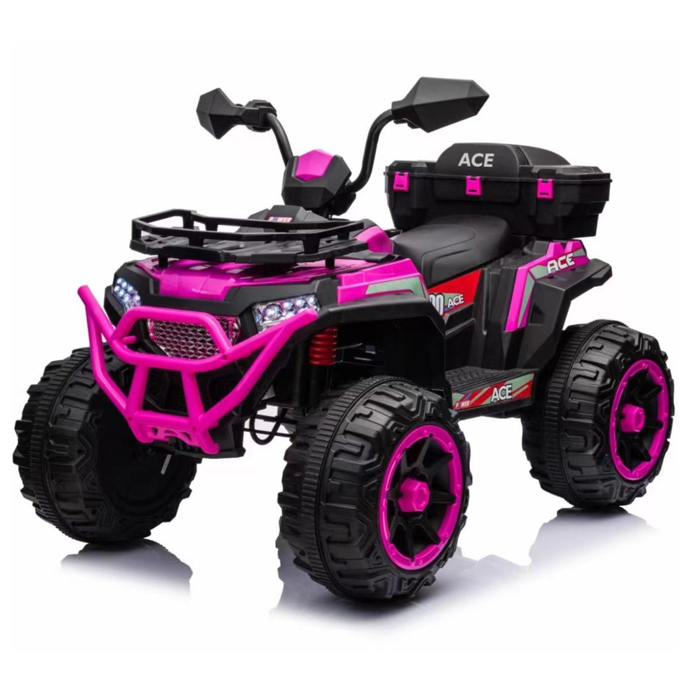 2024 New Baby Products 12V Powered Off-Road Electric Ride-On Cars for Kids 4 Big Wheels Beach Car With 540 Motor