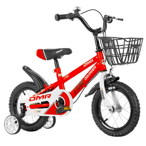 Multiple Colors Adjustable Seat Children's Bicycle 12 14 16 18 Inch Kids Cycle Bike With Training Wheels & Basket