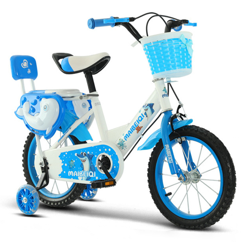 Backrest Included Bicycle Bike For Kids 12 14 16 18 Inch Girls Toddler Children's Bicycle With Training Wheels & Basket