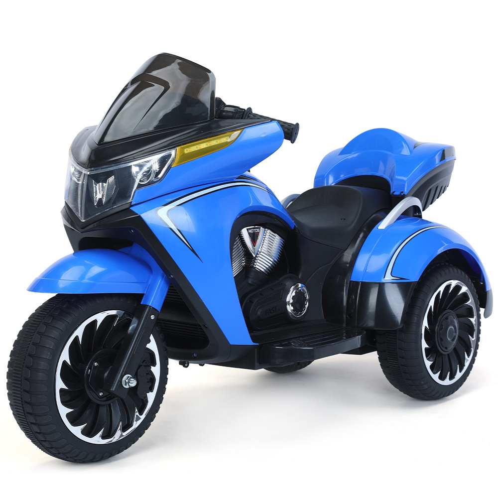 12V Battery-Powered 3 Wheels Kids' Electric Motorcycle Child Electric Tricycle Ride-On Car Motorbike Driving Toys For Children