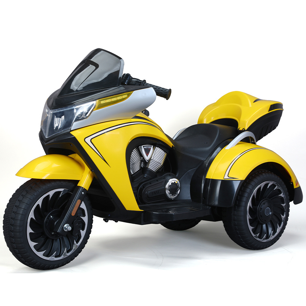 12V Battery-Powered 3 Wheels Kids' Electric Motorcycle Child Electric Tricycle Ride-On Car Motorbike Driving Toys For Children