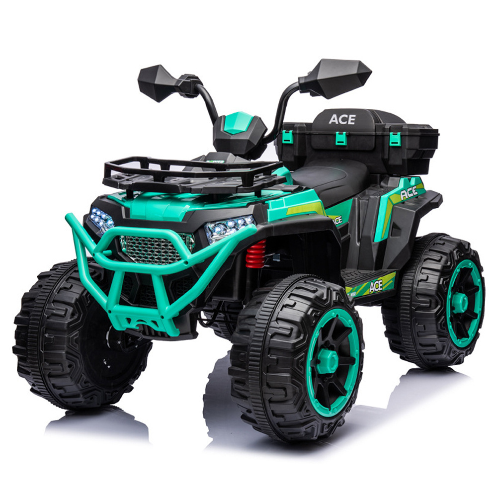 2024 New Baby Products 12V Powered Off-Road Electric Ride-On Cars for Kids 4 Big Wheels Beach Car With 540 Motor