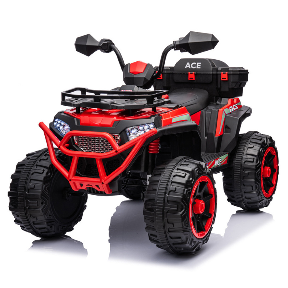 2024 New Baby Products 12V Powered Off-Road Electric Ride-On Cars for Kids 4 Big Wheels Beach Car With 540 Motor