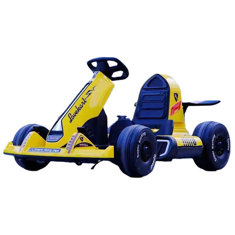 Kids Electric Four-Wheeled Kart Ride-on Cars Dual-Drive 550 Motor Kart Battery Power 12V 7A Children's Electric Kart For Boys