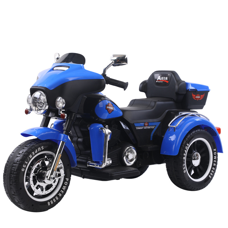 Children Motorbike Ride On Car Toys 12V 4.5A Large Capacity Battery 390 Motor Dual Drive Kids Electric Motorcycle For Boys Girls