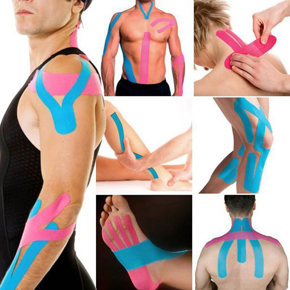 Hot Sale Free Samples Waterproof Elsticity  Cotton CE  Athletic Muscle Sports Kinesiology Tape