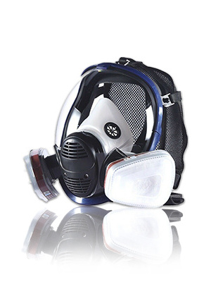 Full Face Gas mask respirators cartridge double filter industrial protective chemical gas mask