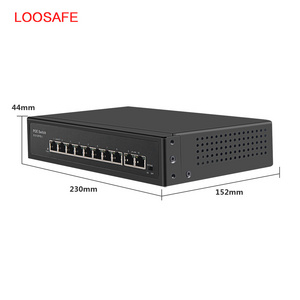 LOOSAFE 120W 8 Port PoE Switch 10/100Mbps POE Switch 48V power Ethernet For IP Camera Network Switch 8 port