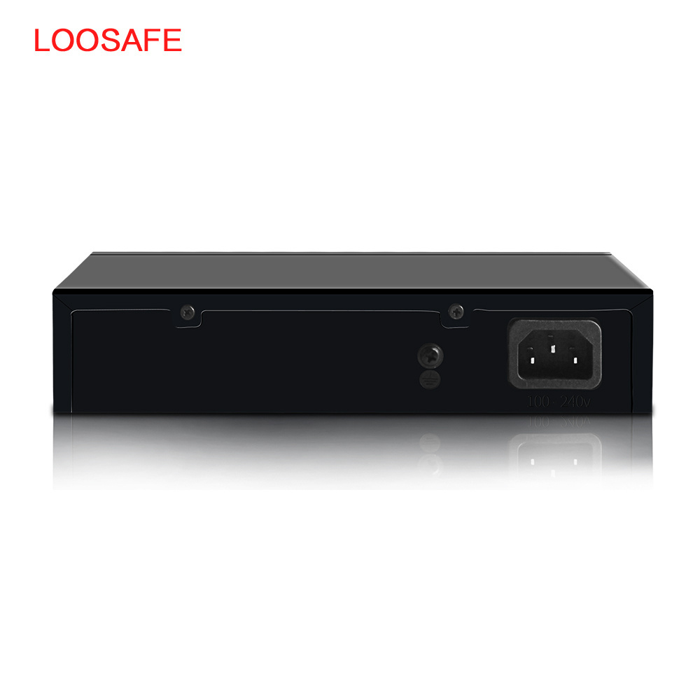 LOOSAFE 120W 8 Port PoE Switch 10/100Mbps POE Switch 48V power Ethernet For IP Camera Network Switch 8 port