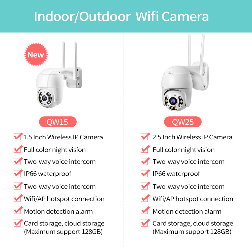 High Quality 2MP Selling Wireless IP Two Antennal Security Camera HD 1080P PTZ Security ip  Outdoor Waterproof Dome CCTV Camera