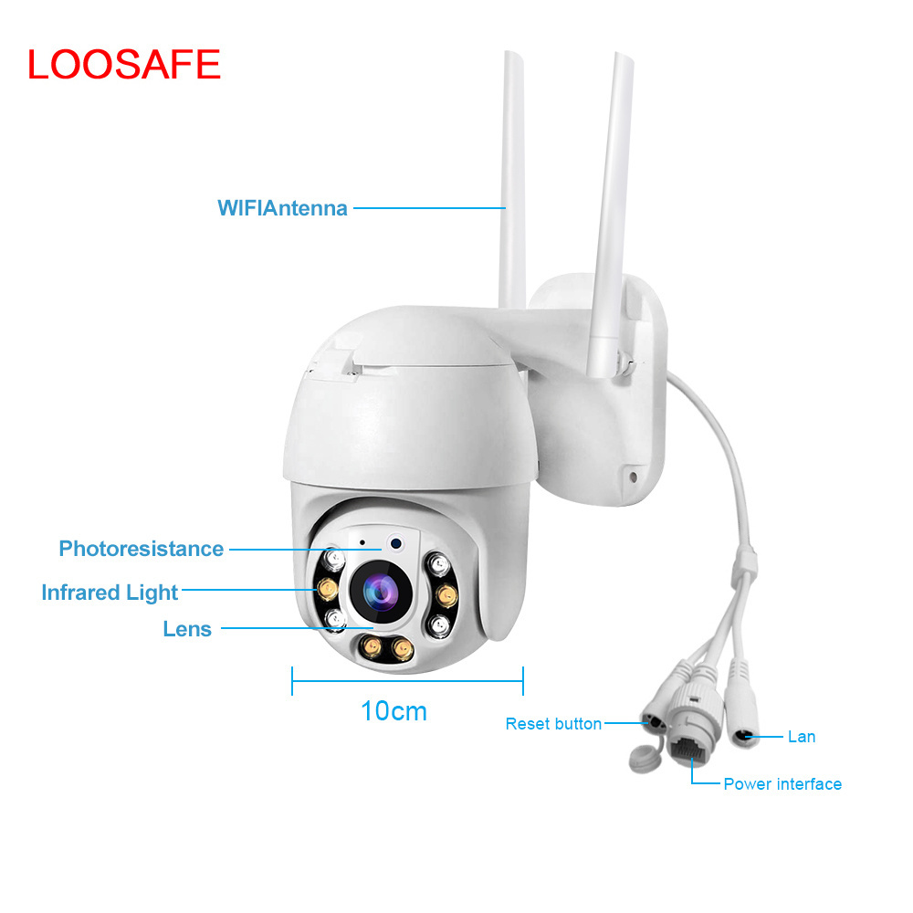 High Quality 2MP Selling Wireless IP Two Antennal Security Camera HD 1080P PTZ Security ip  Outdoor Waterproof Dome CCTV Camera