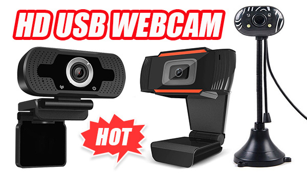 Hot Seller Loosafe HD Black CMOS USB camera 480P,1080P,5MP Webcam with tripod stand