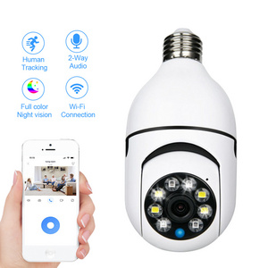 360 Panoramic TUYA Bombillo Camara De Seguridad CCTV Smart Home Security IP Wireless Lightbulb Wifi Light Bulb Camera 360 Degree