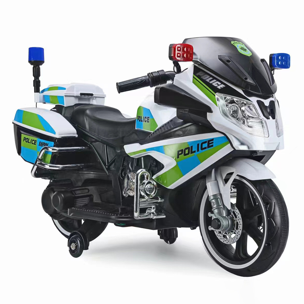 electric kid toy car baby plastic motorbike battery powered motorcycle child ride on police motorcycle for kids