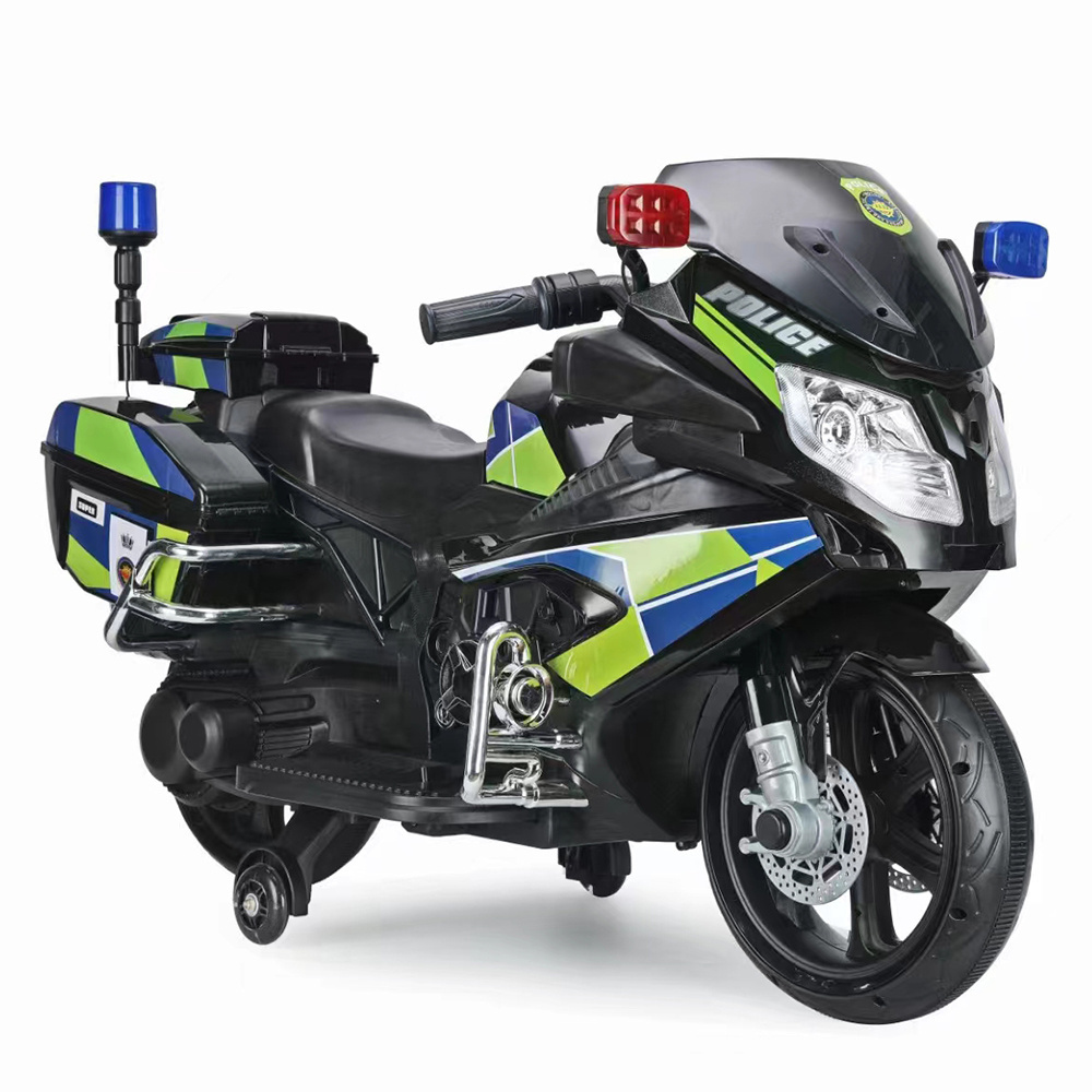 electric kid toy car baby plastic motorbike battery powered motorcycle child ride on police motorcycle for kids