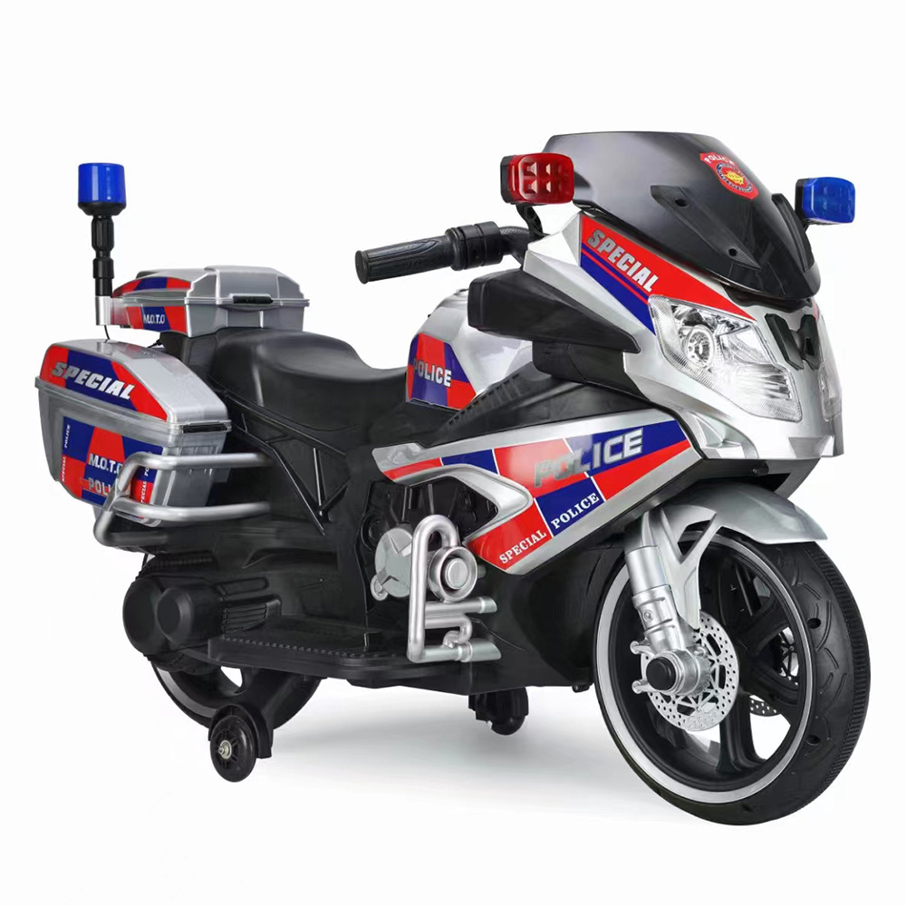 electric kid toy car baby plastic motorbike battery powered motorcycle child ride on police motorcycle for kids