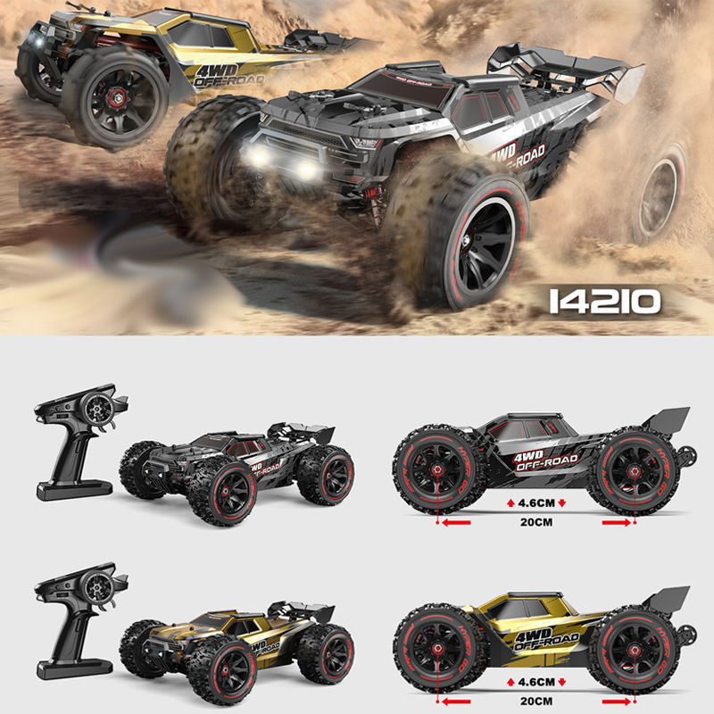 14210 Professional Racing Level 4WD 1/14 Brushless Motor Remote Control Car Off-Road Racing Desert Drift High Speed RC Truck