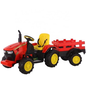 The Most Popular red green 12v kids ride ons mowers electric tractor  with trailer