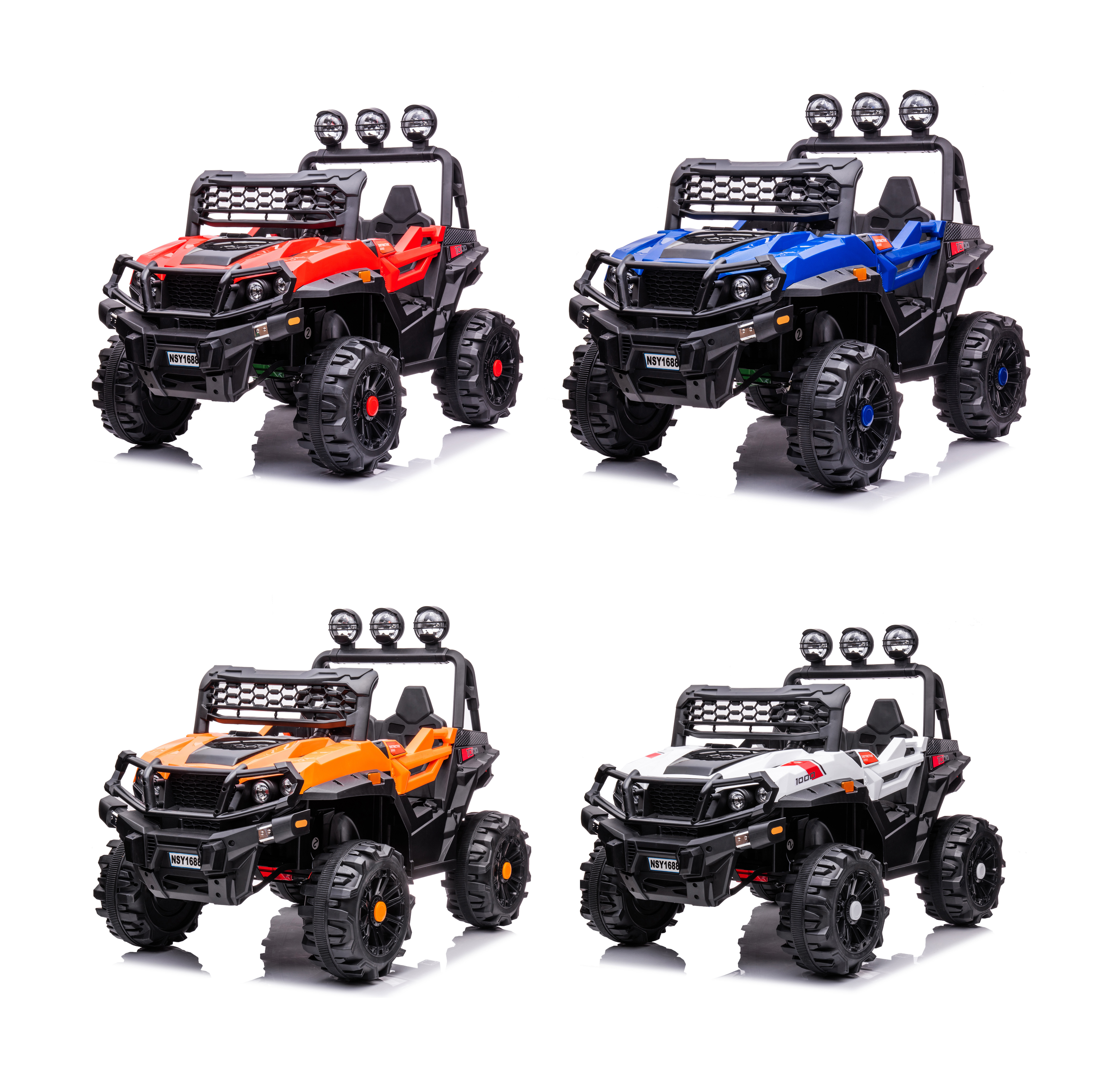 Children's Electric Large Space Four-wheeler Remote Control Can Sit Two People Off-road Toy Car