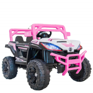 Lorda pink 12V battery 2 seats kids ride on remote control power car kids electric off road cars for five years old kids