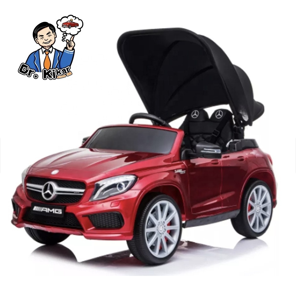 2022 Mercedes benz GLA45 licensed 12v electric ride on car kids cars toy for wholesale with Canopy Remote Control