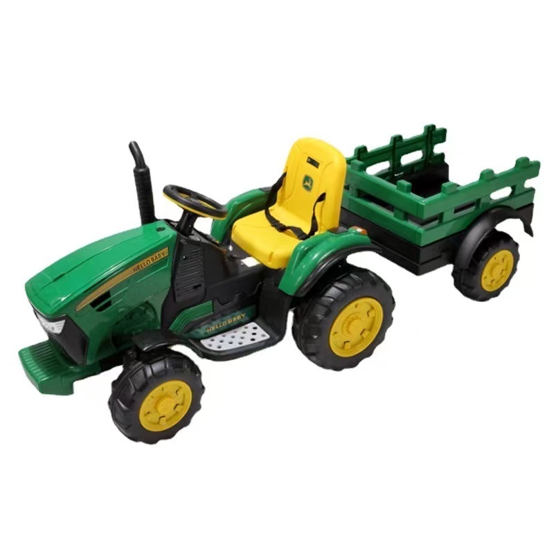 The Most Popular red green 12v kids ride ons mowers electric tractor  with trailer