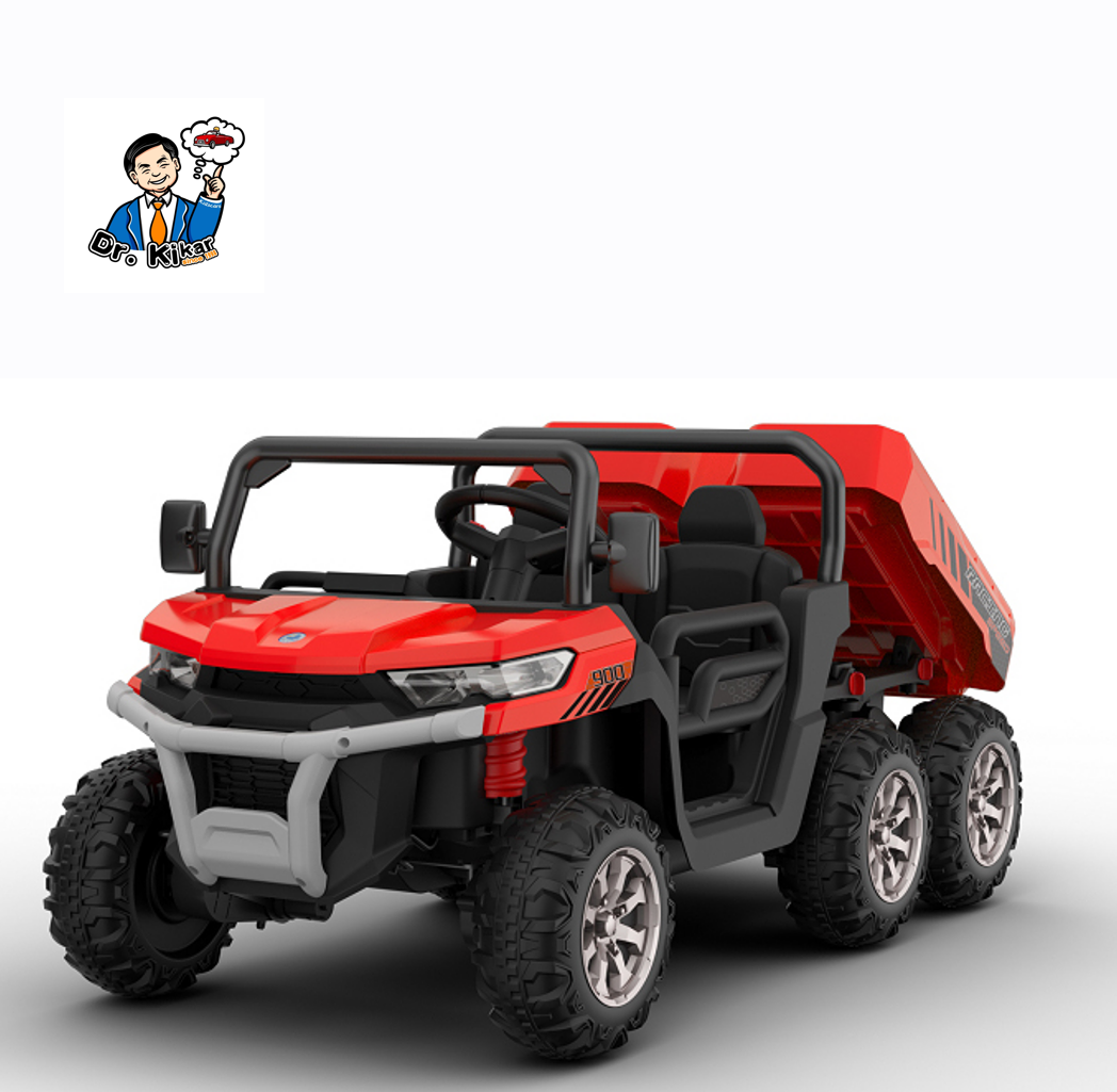 Children ride on 24V battery toy car 6X6 electric remote control  tractor for big kids 10 years old to drive