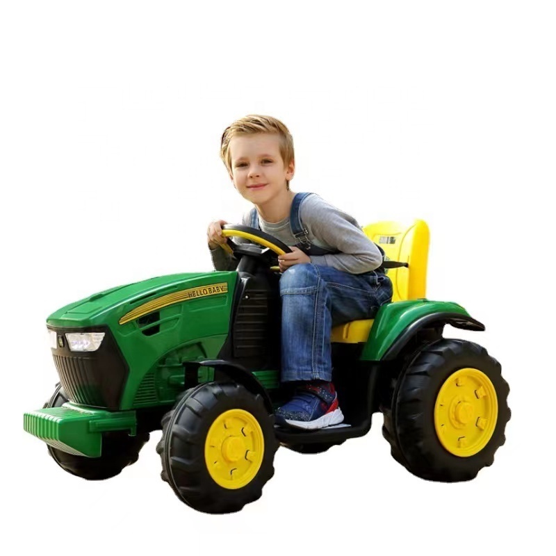 The Most Popular red green 12v kids ride ons mowers electric tractor  with trailer