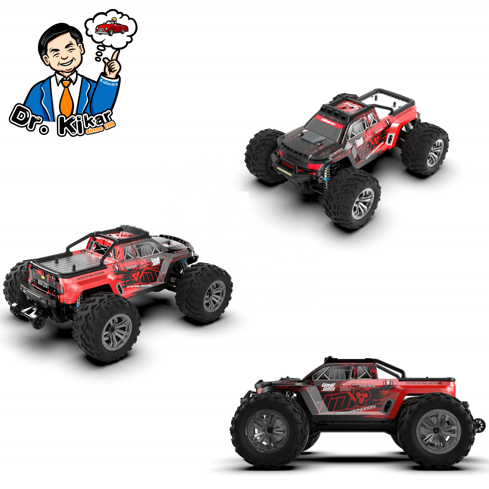 Hot Selling Kids Cars Wholesale 2.4G all-wheel-drive high-speed Bigfoot Car  Radio Control Toy High Speed Remote Control RC Car