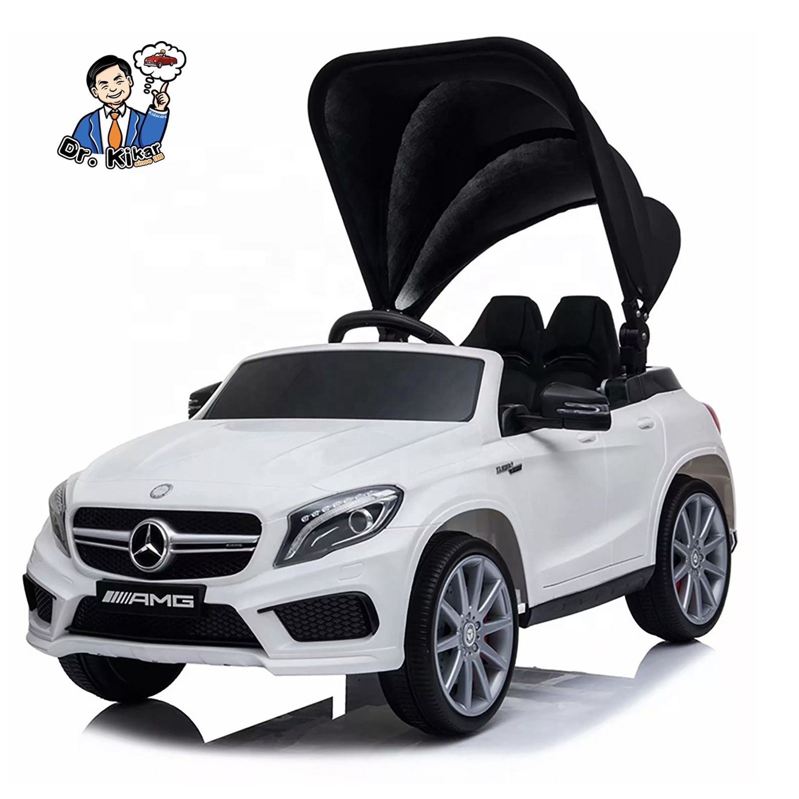 2022 Mercedes benz GLA45 licensed 12v electric ride on car kids cars toy for wholesale with Canopy Remote Control