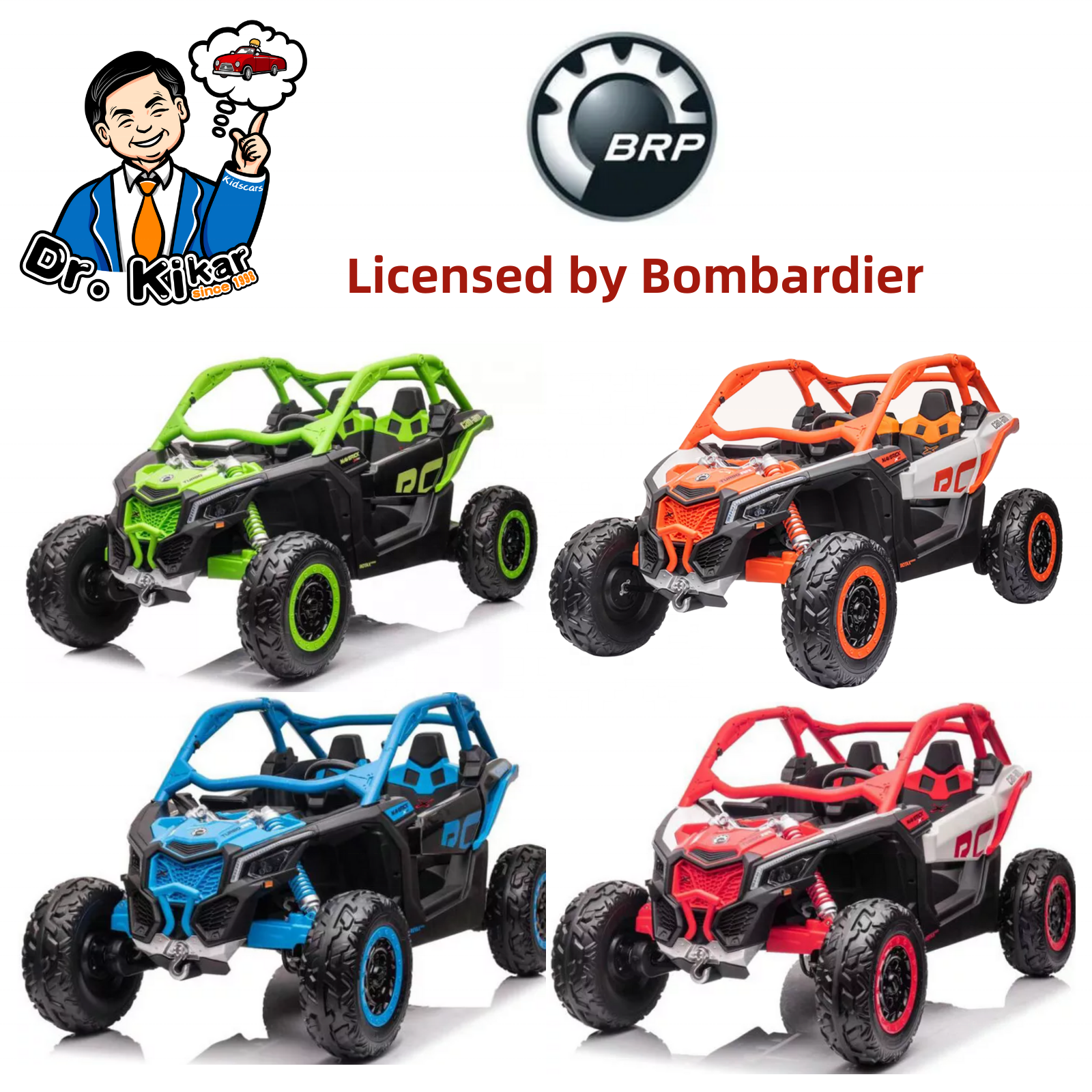 Best price electric kids ride-on car Licensed Can-Am Marverick UTV 2 seats children battery ride on car for kids 24V