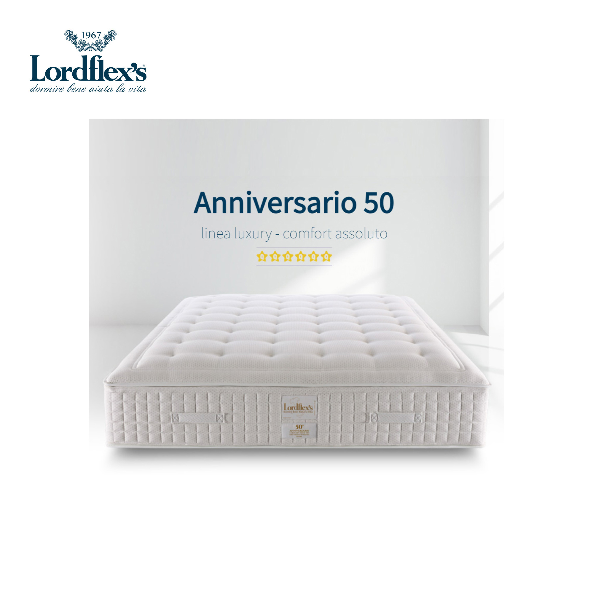 ANNIVERSARY 120x200 - spring mattress - Luxury line made in Italy  - absolute comfort - king size bed - home furniture