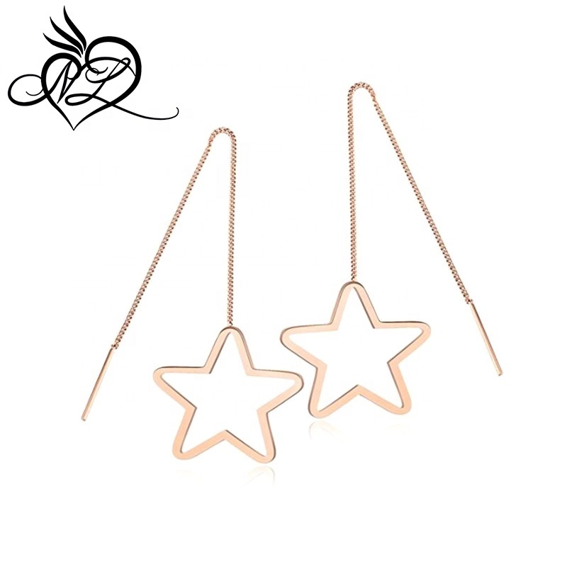 Rose Gold Plated Stainless Steel Earring Fashion 3.54