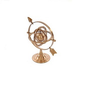 Brass nautical globe