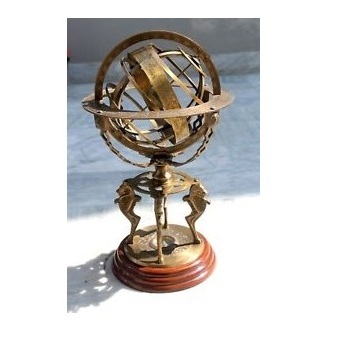 Brass nautical globe