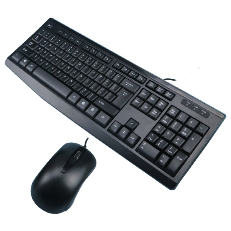 Hot selling cheap teclado desktop wired keyboard with USB cable usb keyboard for PC