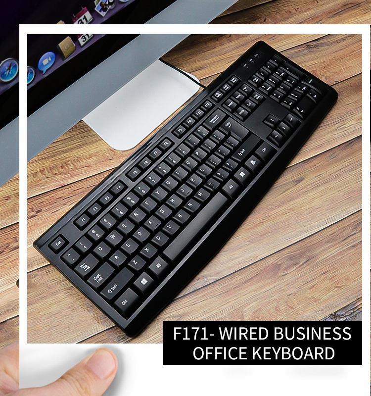 Hot selling cheap teclado desktop wired keyboard with USB cable usb keyboard for PC