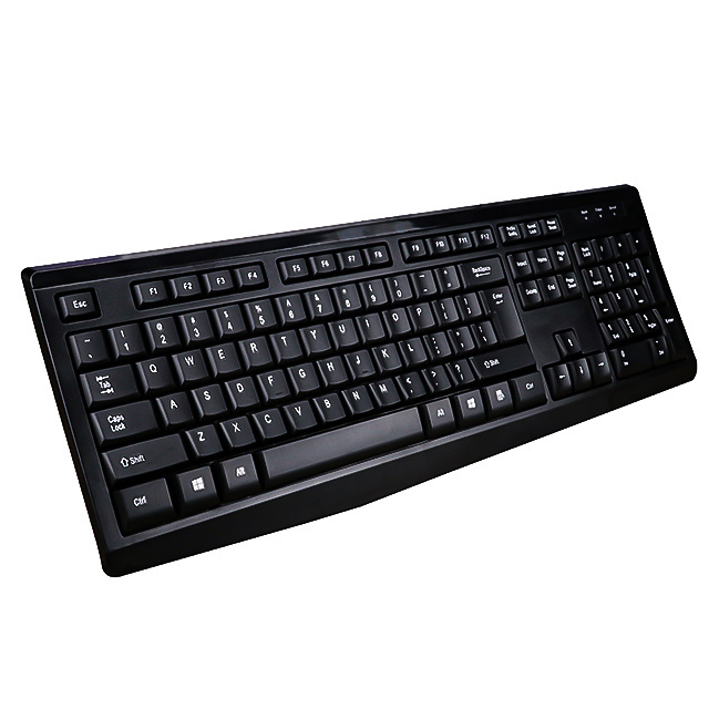 Hot selling cheap teclado desktop wired keyboard with USB cable usb keyboard for PC