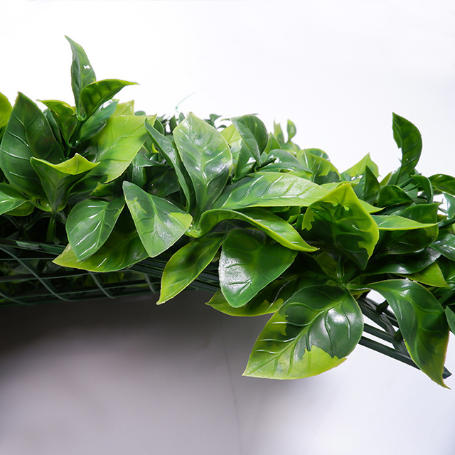 LLD-ZZY 50*50cm Anti UV Greenery Gardenia Plastic Plants Outside Interior Decorative Panels Outdoor Wall Covering Decoration