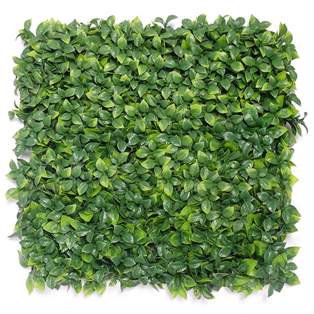 LLD-ZZY 50*50cm Anti UV Greenery Gardenia Plastic Plants Outside Interior Decorative Panels Outdoor Wall Covering Decoration