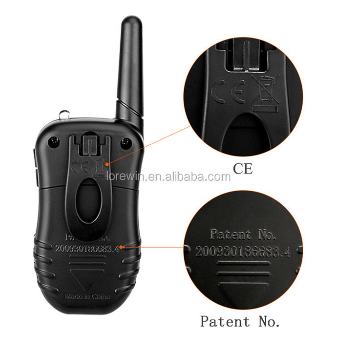 Petrainer PET988D Remote LCD 100LV 300M l Electric Shock Vibration Remote Anti Bark Pet Dog Training Collar