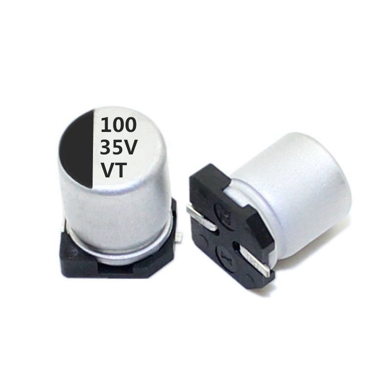 LORIDA Low MOQ 35V 100UF 6.3*7.7 Long Life Electronics Lug Terminal Smd Aluminum Foil Cover Dips Electrolytic Capacitor